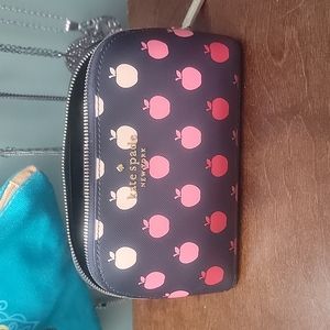 Kate Spade colorful apples small cosmetic bag
